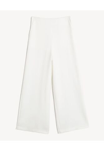 Pantalón Fluido Silueta Amplia  Para Mujer Hueso Seven Seven Seven Seven