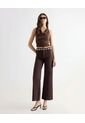 Jean Wide Leg Tono Café  Para Mujer Café Seven Seven de Seven Seven