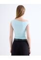 Camiseta  Para Mujer Manga Sisa Moda Color Celeste Marca Seven Seven #28096611 de Seven Seven
