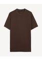 Camiseta Básica Regular  Para Hombre Café Seven Seven de Seven Seven