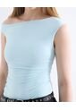 Camiseta  Para Mujer Manga Sisa Moda Color Celeste Marca Seven Seven #28096611 de Seven Seven