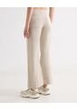 Pantalón Amplio Tiro Alto  Para Mujer Beige Seven Seven de Seven Seven