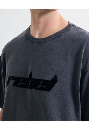 Camiseta Para Hombre Manga Corta Cuello Redondo Color Gris Oscuro Marca Seven Seven #45092592