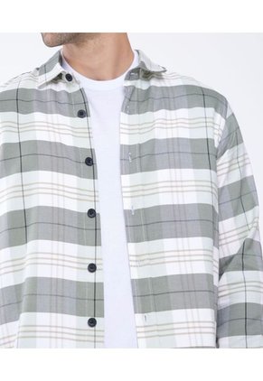 Camisa Para Hombre Manga Larga  Color Verde Claro Marca Seven Seven #45011912