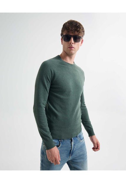 Saco Para Hombre Cuello Redondo Color Verde Oscuro Marca Seven Seven #45330243
