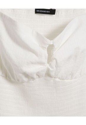 Vestido Para Mujer Manga Corta Color Crudo Marca Seven Seven #28171360