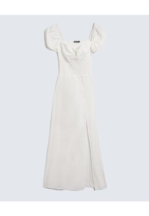 Vestido Para Mujer Manga Corta Color Crudo Marca Seven Seven #28171360