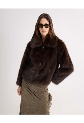 Chaqueta Para Mujer Abrigo Color Café Marca Seven Seven #28080998