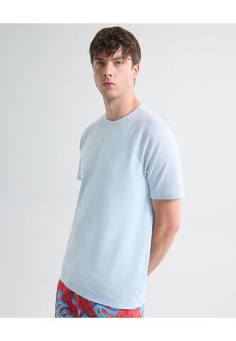 Camiseta Para Hombre Manga Corta Cuello Redondo Color Azul Claro Marca Seven Seven #45092668 Seven Seven