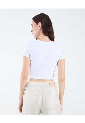 Camiseta Para Mujer Manga Corta Color Blanco Marca Seven Seven #28096096