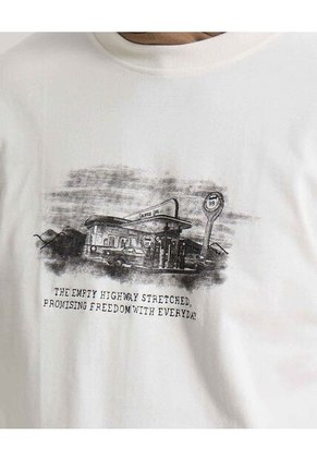 Camiseta Para Hombre Manga Corta Cuello Redondo Color Marfil Marca Seven Seven #45092685