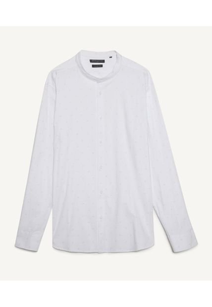 Camisa Para Hombre Manga Larga  Color Blanco Marca Seven Seven #45011769