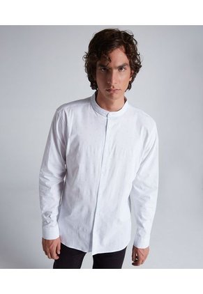 Camisa Para Hombre Manga Larga  Color Blanco Marca Seven Seven #45011769