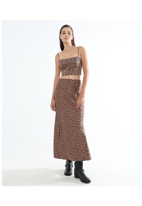 Blusa Para Mujer Manga Sisa Color Camel Marca Seven Seven #28123996