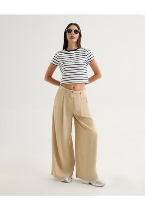 Camiseta Para Mujer Manga Corta Cuello Redondo Color Azul Marca Seven Seven #28096294