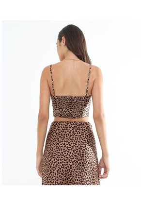 Blusa Para Mujer Manga Sisa Color Camel Marca Seven Seven #28123996