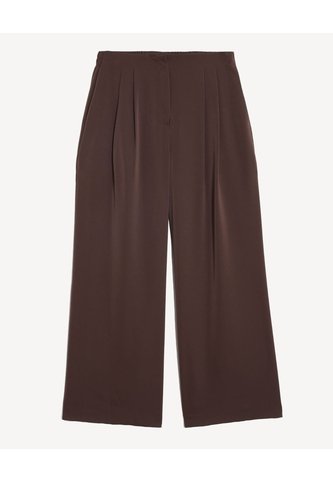 Pantalón Sastre Encauchado  Para Mujer Café Seven Seven Seven Seven