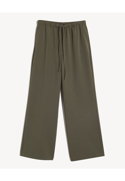 Pantalón Wide Leg Para Ajustar  Para Mujer Verde Seven Seven