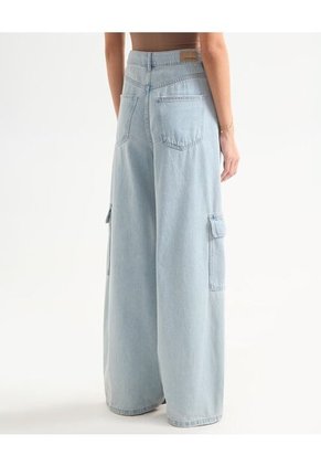 Jean Para Mujer Wide-Leg Color Azul Claro Marca Seven Seven #28160884