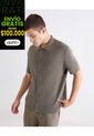Camisa Tejida En Tricot  Para Hombre Verde Seven Seven de Seven Seven