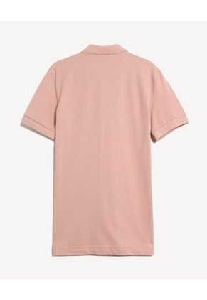Polo Con Cuello Acanalado  Para Hombre Rosado Seven Seven