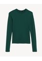 Camiseta Manga Larga Básica  Para Mujer Verde Seven Seven de Seven Seven