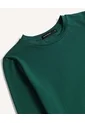 Camiseta Manga Larga Básica  Para Mujer Verde Seven Seven de Seven Seven