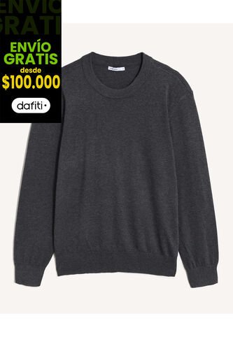Saco Básico En Tricot  Para Hombre Gris Seven Seven Seven Seven