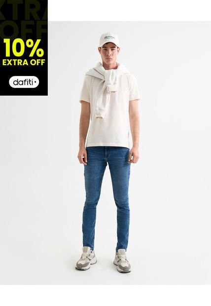 Jean Para Hombre Skinny Color Azul Marca Seven Seven #45160596