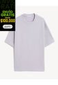 Camiseta Oversize Texturizada  Para Hombre Lila Seven Seven de Seven Seven