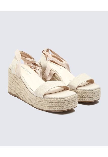 Sandalias Para Mujer Sandalia Plataforma Color Crema Marca Seven Seven #28690088