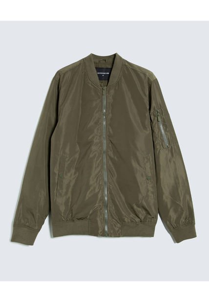 Chaqueta Para Hombre Bomber Color Verde Oliva Marca Seven Seven #45080460