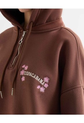 Buzo Para Mujer Hoodie Color Café Marca Seven Seven #28060449