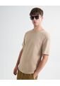 Camiseta Para Hombre Manga Corta Cuello Redondo Color Beige Marca Seven Seven #45092654 de Seven Seven