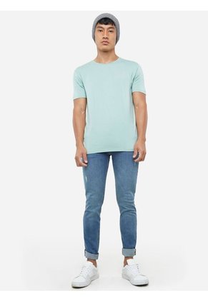 Camiseta Para Hombre Manga Corta Color Verde Oliva Marca Seven Seven #45091973