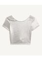 Camiseta Para Mujer Manga Corta Color Plata Marca Seven Seven #28095203 de Seven Seven