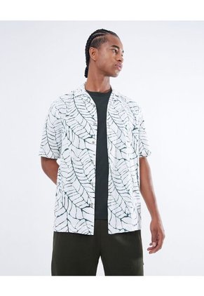 Camisa Para Hombre Manga Corta  Color Verde Oliva Marca Seven Seven #45012033