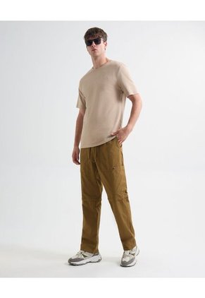 Camiseta Para Hombre Manga Corta Cuello Redondo Color Beige Marca Seven Seven #45092654