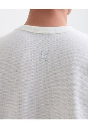 Camiseta Para Hombre Manga Corta Cuello Redondo Color Marfil Marca Seven Seven #45092683