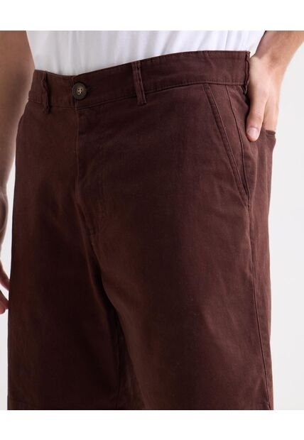 Bermuda Para Hombre Regular Largo Color Café Marca Seven Seven #45100720