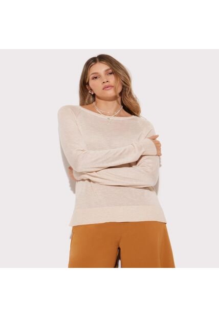 Saco Para Mujer Cuello Redondo Color Arena Marca Seven Seven #28330609