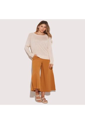 Saco Para Mujer Cuello Redondo Color Arena Marca Seven Seven #28330609