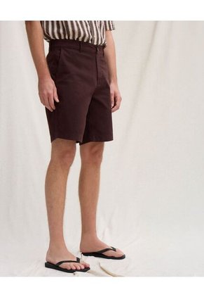 Bermuda Para Hombre Regular Largo Color Café Marca Seven Seven #45100720