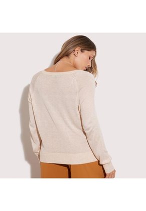 Saco Para Mujer Cuello Redondo Color Arena Marca Seven Seven #28330609