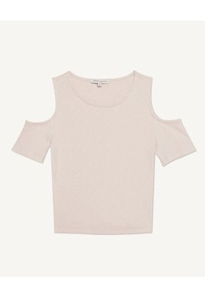 Camiseta Para Mujer Manga Corta Color Cafe  Marca Seven Seven #28095675