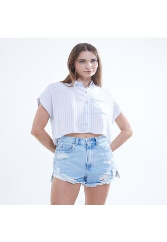 Short Para Mujer  Color Azul Claro Marca Seven Seven #28190960 Seven Seven