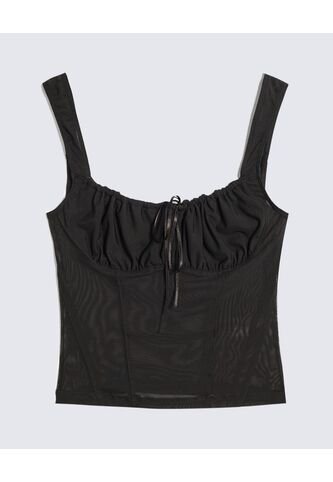 Camiseta Para Mujer Manga Sisa Cuello V Color Negro Marca Seven Seven #28096296 Seven Seven