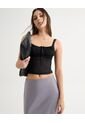 Camiseta Para Mujer Manga Sisa Cuello V Color Negro Marca Seven Seven #28096296 de Seven Seven