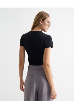 Camiseta Estampada  Para Mujer Negro Seven Seven
