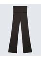 Pantalón Flare Tiro Alto  Para Mujer Gris Seven Seven de Seven Seven